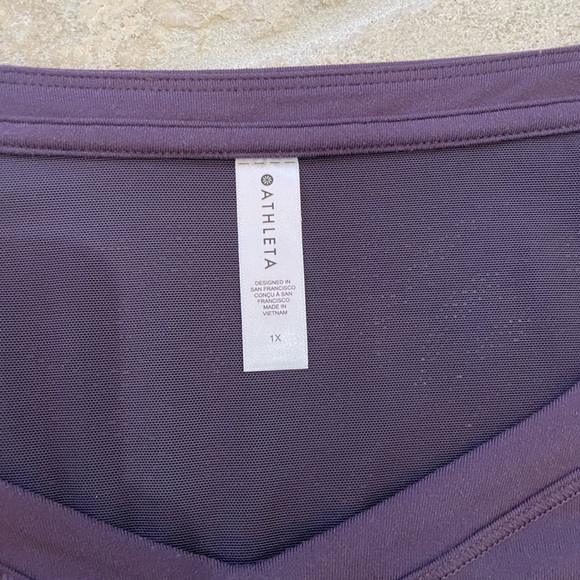 Athleta Shanti Lace Cropped Long Sleeve top size 1X - Picture 5 of 10